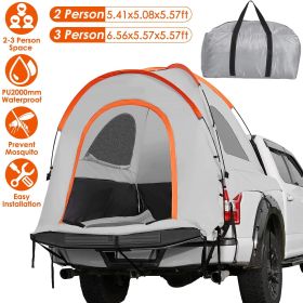 Fresh Fab Finds Truck Bed Tent Waterproof Windproof Pickup Truck Tent with Carry Bag 5.41-6.56FT Bed Rainfly PU2000mm Waterproof for Camping Trav