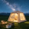 5.76 m Â² Inflatable Tents for Camping with canopy, Blow Up Tent with Hand Pump, Easy Setup InflatableTent 4 Season Tent