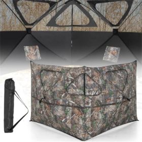 2-Panel See-Through Hunting Blind - Pop-Up Design with 3 Shoot Through Ports (Option: Default Title)