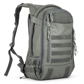 Tactical Backpack with Modular Webbing, Multi-Compartment Outdoor Daypack (Color: Grey)