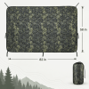 Packable Quilted Camping Blanket, 82 x 58 in, Outdoor Throw with Stuff Sack