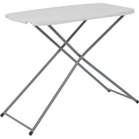 Series Adjustable Height Plastic Folding Table 30 x 20 (Option: Default Title)